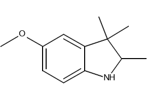 5-Methoxy-2,3,3-trimethylindolenine structure, CAS 41382-23-4
