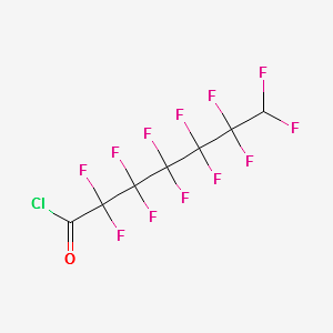 7H-Dodecafluoroheptanoyl chloride structure, CAS 41405-35-0