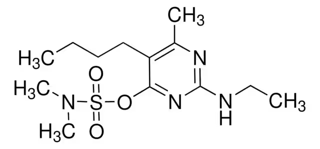 Bupirimate structure, CAS 41483-43-6