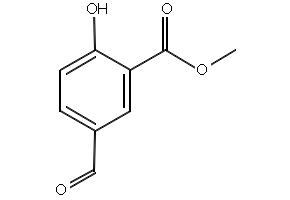 Methyl 5-formyl-2-hydroxybenzoate structure, CAS 41489-76-3