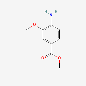Methyl 4-amino-3-methoxybenzoate structure, CAS 41608-64-4