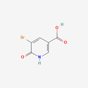 5-Bromo-6-hydroxynicotinic acid structure, CAS 41668-13-7