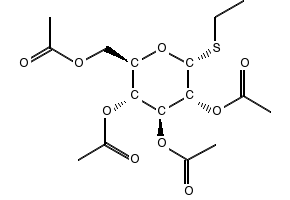 ETHYL 2,3,4,6-TETRA-O-ACETYL-A-D-THIOGLUCOPYRANOSIDE structure, CAS 41670-79-5