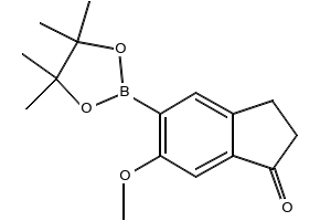 2-Cyclopentyl-2,3-dihydro-5-methoxy-6,7-dimethyl-1H-inden-1-one structure, CAS 41715-83-7