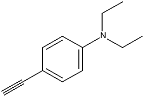 4'-Diethylaminophenyl acetylene structure, CAS 41876-70-4