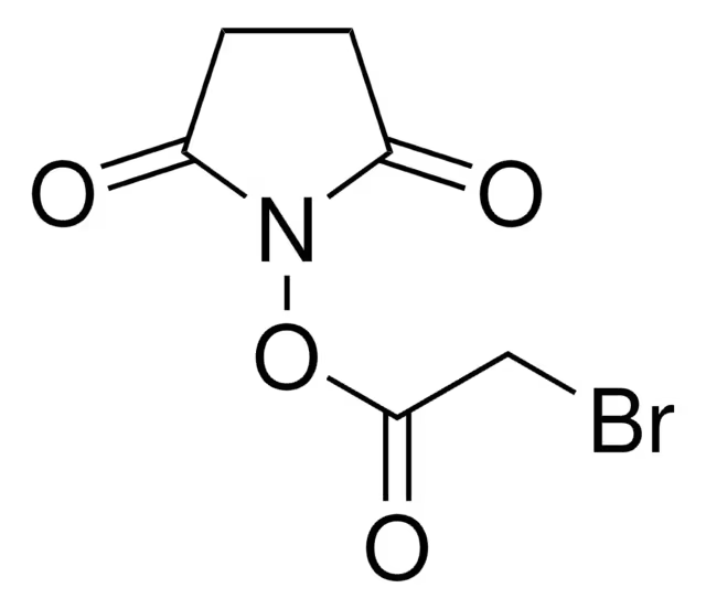 Bromoacetic acid N-hydroxysuccinimide ester structure, CAS 42014-51-7