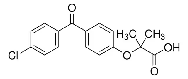 Fenofibric acid structure, CAS 42017-89-0