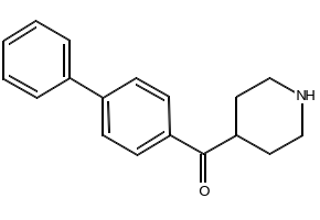 Biphenyl-4-yl piperidin-4-yl methanone structure, CAS 42060-83-3