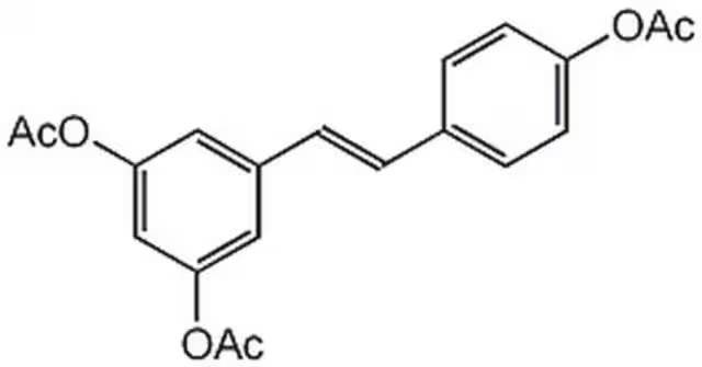Acetyl trans-resveratrol structure, CAS 42206-94-0