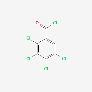 2,3,4,5-Tetrachlorobenzoyl chloride structure, CAS 42221-52-3