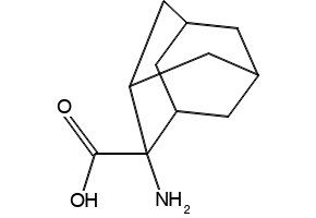 2-Aminoadamantane-2-carboxylic acid structure, CAS 42381-05-5