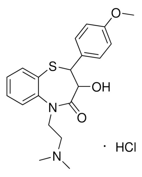 Deacetyldiltiazem structure, CAS 42399-40-6