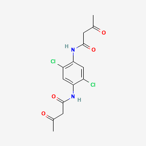 N,N'-(2,5-Dichloro-1,4-phenylene)bis(3-oxobutanamide) structure, CAS 42487-09-2