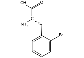 L-2-Bromophenylalanine structure, CAS 42538-40-9