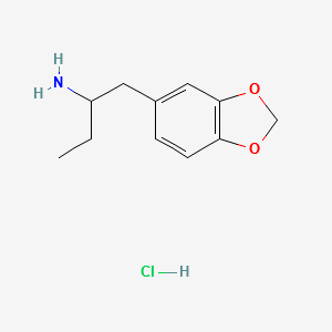 1-(3,4-Methylenedioxyphenyl)-2-butanamine structure, CAS 42542-07-4