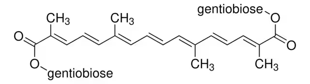 Crocin structure, CAS 42553-65-1