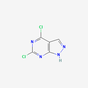 4,6-Dichloro-1H-pyrazolo[3,4-d]pyrimidine structure, CAS 42754-96-1
