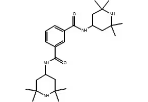 N,N'-Bis(2,2,6,6-tetramethyl-4-piperidinyl)-1,3-benzenedicarboxamide structure, CAS 42774-15-2