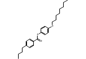 4-Octyloxyphenyl 4-butylbenzoate structure, CAS 42815-59-8