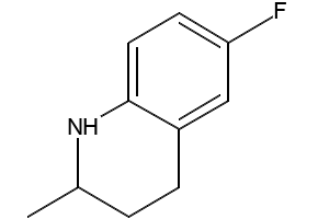 6-Fluoro-1,2,3,4-tetrahydro-2-methylquinoline structure, CAS 42835-89-2