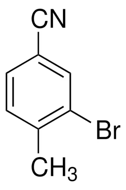 3-Bromo-4-methylbenzonitrile structure, CAS 42872-74-2