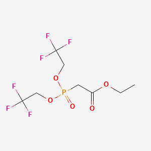 ViEthyl [bis(2,2,2-trifluoroethoxy)phosphinyl]acetate structure, CAS 124755-24-4