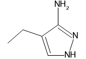 3-Amino-4-ethylpyrazole structure, CAS 43024-15-3