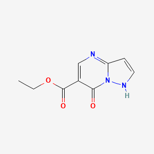 Ethyl 7-hydroxypyrazolo[1,5-a]pyrimidine-6-carboxylate structure, CAS 43024-61-9