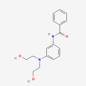 3-Benzamidophenyliminodiethanol structure, CAS 43051-46-3