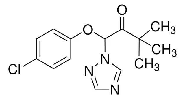 Triadimefon structure, CAS 43121-43-3