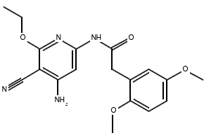 2-Amino-N-[2-(2,5-dimethoxyphenyl)-2-hydroxyethyl]acetamide monohydrochloride structure, CAS 43218-56-0