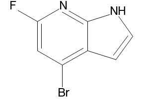 4-Bromo-6-fluoro-7-azaindole structure, CAS 1190322-93-0
