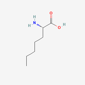 (S)-2-Aminoheptanoic acid structure, CAS 44902-02-5
