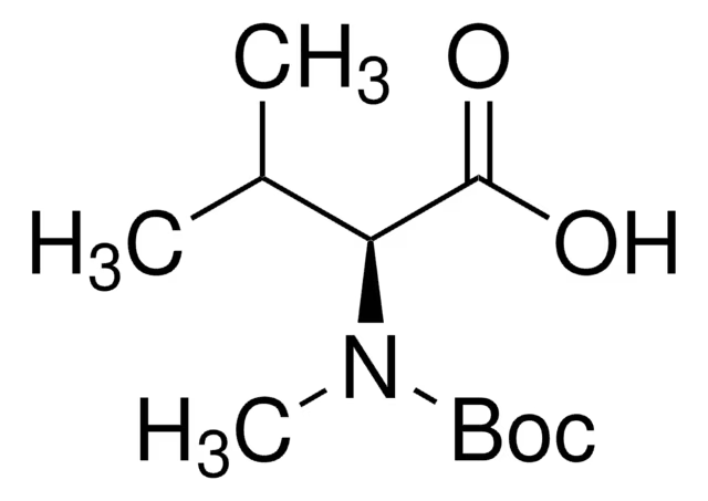 Boc-N-methyl-L-valine structure, CAS 45170-31-8