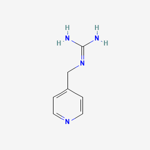 N-(Pyridin-4-ylmethyl)guanidine structure, CAS 45957-41-3