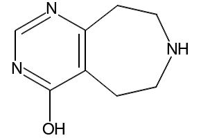 3,5,6,7,8,9-Hexahydro-4H-pyrimido[4,5-d]azepin-4-one structure, CAS 46001-09-6