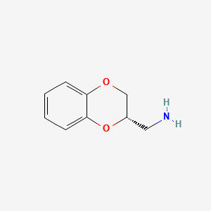 (S)-2,3-Dihydro-1,4-benzodioxin-2-methanamine structure, CAS 46049-49-4