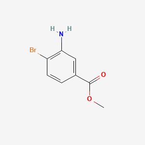 Methyl 3-amino-4-bromobenzoate structure, CAS 46064-79-3