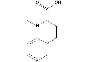 1,2,3,4-Tetrahydroquinoline-2-carboxylic acid structure, CAS 46185-24-4