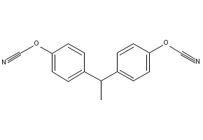 1,1-Bis(4-cyanatophenyl)ethane structure, CAS 47073-92-7