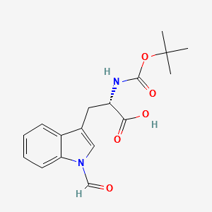 N-(tert-Butoxycarbonyl)-N'-formyl-L-tryptophan structure, CAS 47355-10-2