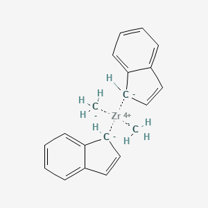 Bis(indenyl)dimethylzirconium structure, CAS 49596-04-5