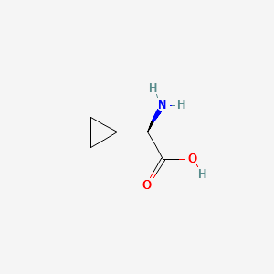 D-Cyclopropylglycine structure, CAS 49607-01-4