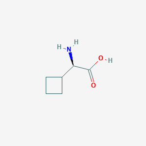 D-Cyclobutylglycine,(R)-2-Amino-2-cyclobutylacetic acid structure, CAS 49607-10-5