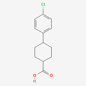 4-(4-Chlorophenyl)cyclohexanecarboxylic acid structure, CAS 49708-81-8