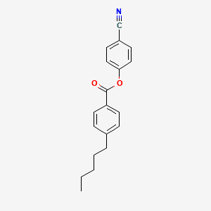 4-Cyanophenyl 4-pentylbenzoate structure, CAS 49763-64-6