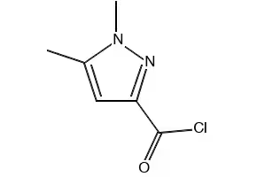 1,5-Dimethylpyrazole-3-carbonyl chloride structure, CAS 49783-84-8