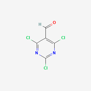 2,4,6-Trichloro-5-pyrimidinecarboxaldehyde structure, CAS 50270-27-4