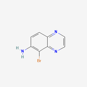 5-Bromoquinoxalin-6-amine structure, CAS 50358-63-9