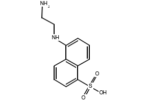 5-(2-Aminoethylamino)-1-naphthalenesulfonic acid structure, CAS 50402-56-7